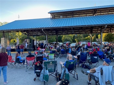 Concert goers enjoyng a great music line up!