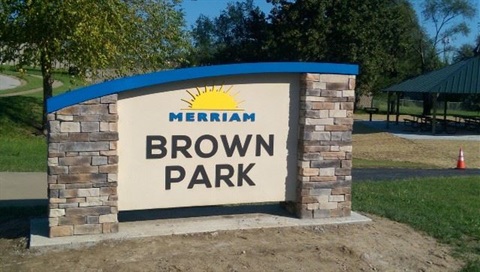 Brown Park sign