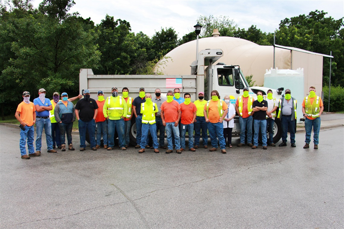 Public Works team members from summer 2020