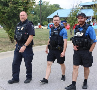3 of Merrian Police Officers on duty