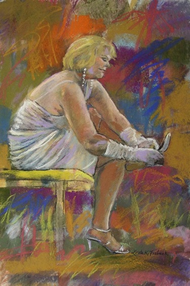 Lady with Shoe