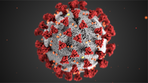 Illustration of the COVID-19 virus. 